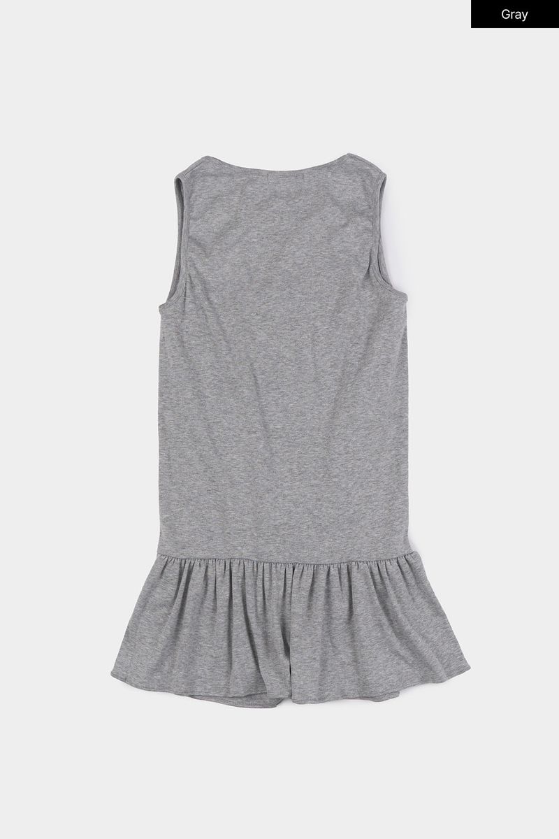 Mers flare sleeveless top