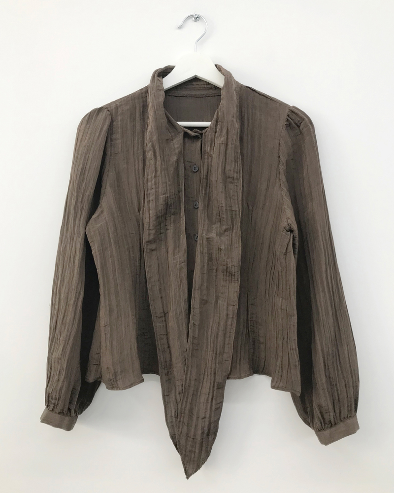 Mer tie blouse (2color)