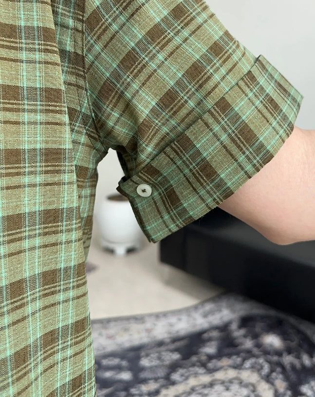 Kate Roll-Up Check Shirt