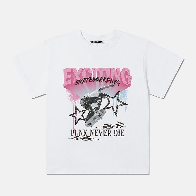 Fuzzy Scan（ファジースキャン）の「EXCITING  T-SHIRT_WHITE（Tops）」
