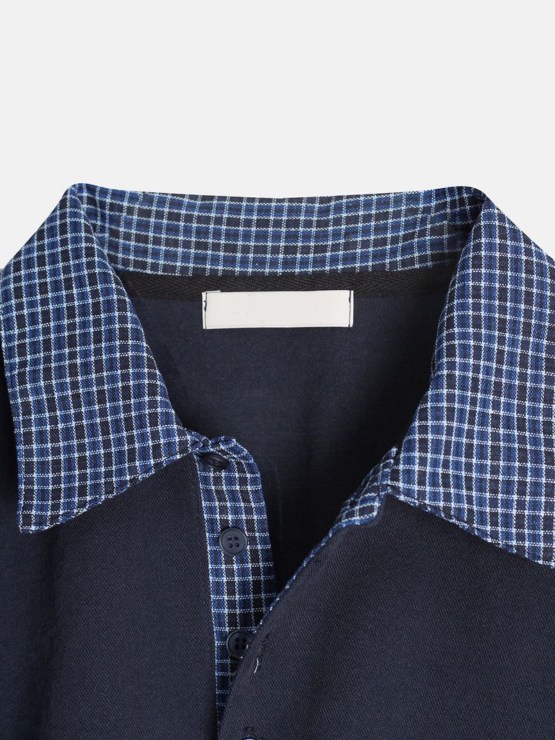 ASCLO Checker Collar Polo T Shirt (2color)