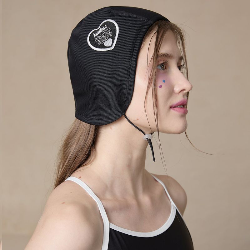 Heart Maltese Swimming Cap