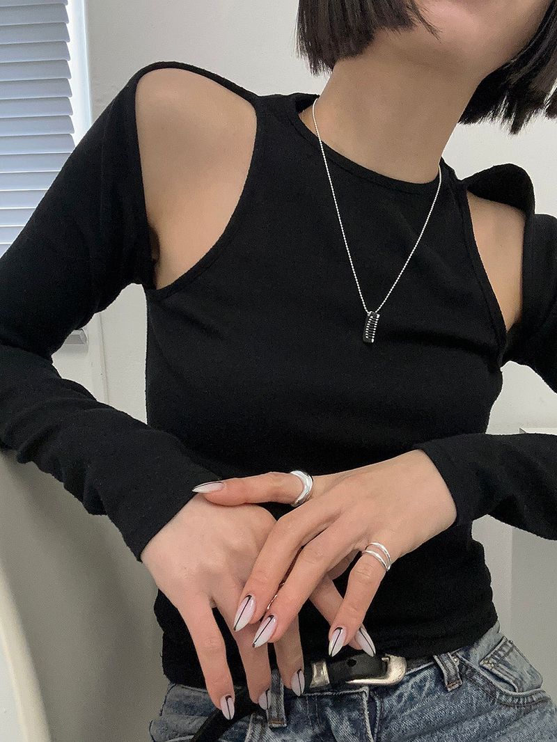  [925silver] Comb necklace