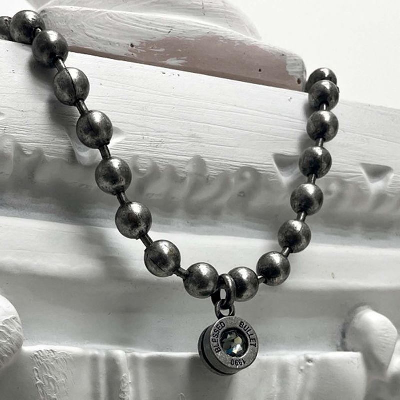 BLESSED BULLET（ブレスドブレット）の「[BLESSEDBULLET]9MM Ball chain BULLETBACK necklace（Accessories）」