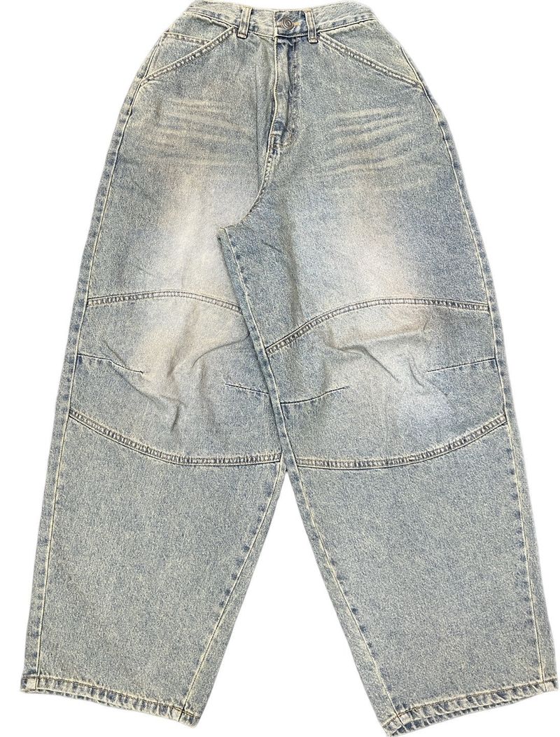 Biker Patch Denim Pants – M, L (3 Colors)