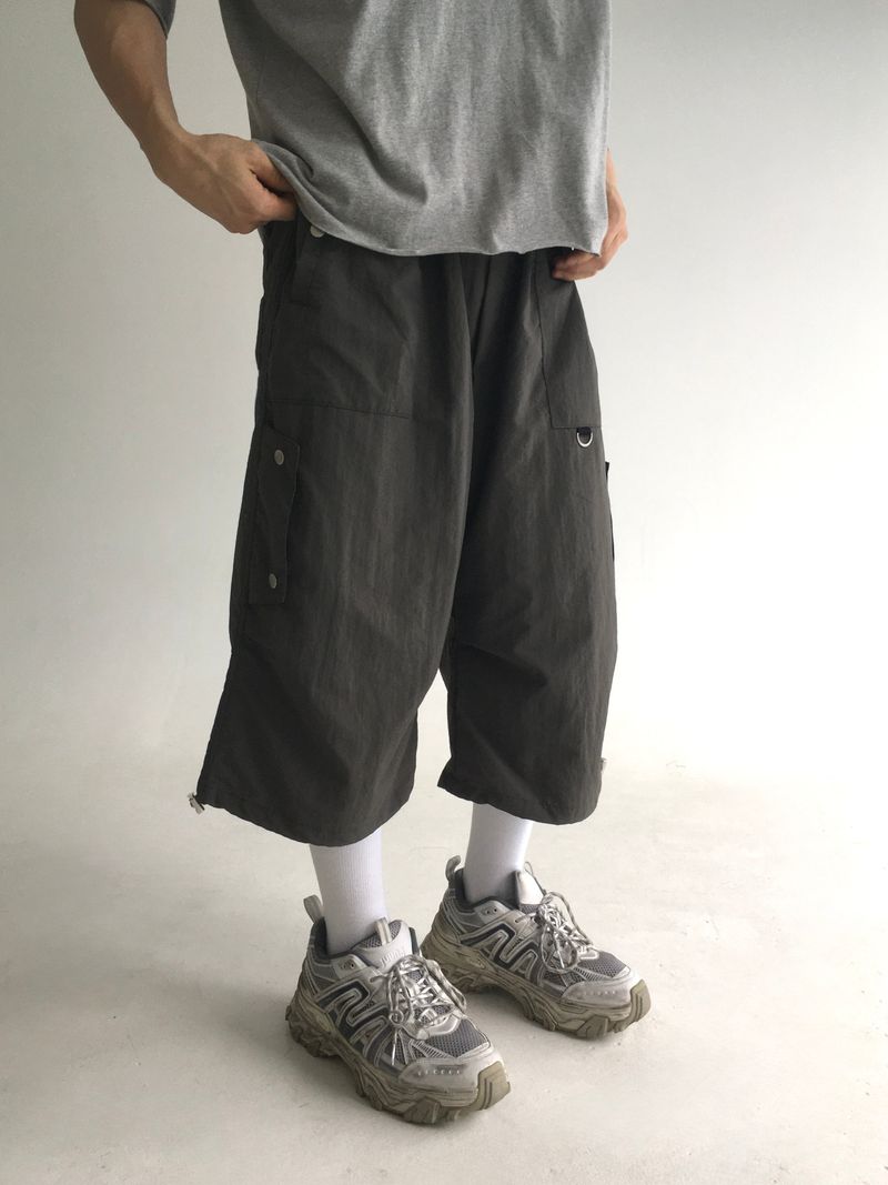 strap pintuck bermuda pants(3colors)