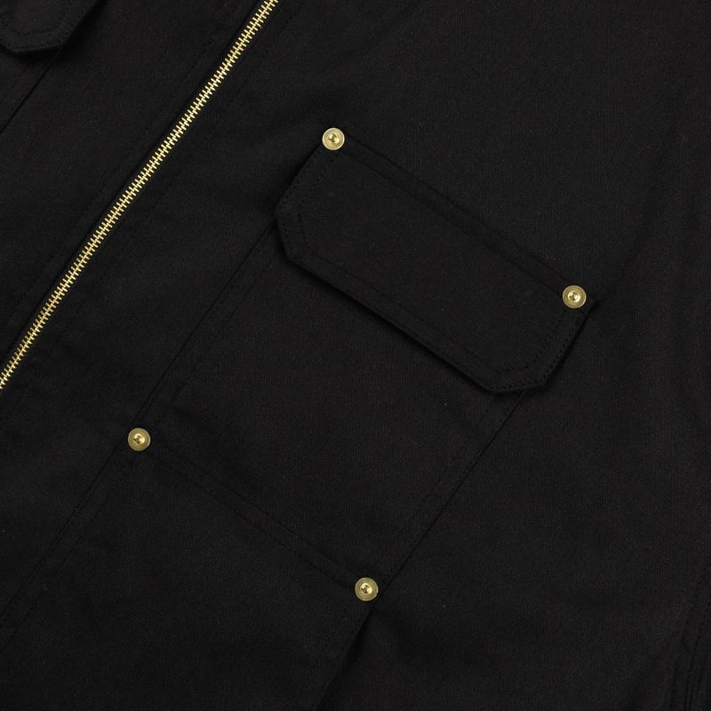 [UNISEX] C.O.M.E Mechanic Short Sleeve Work Jacket (Black)