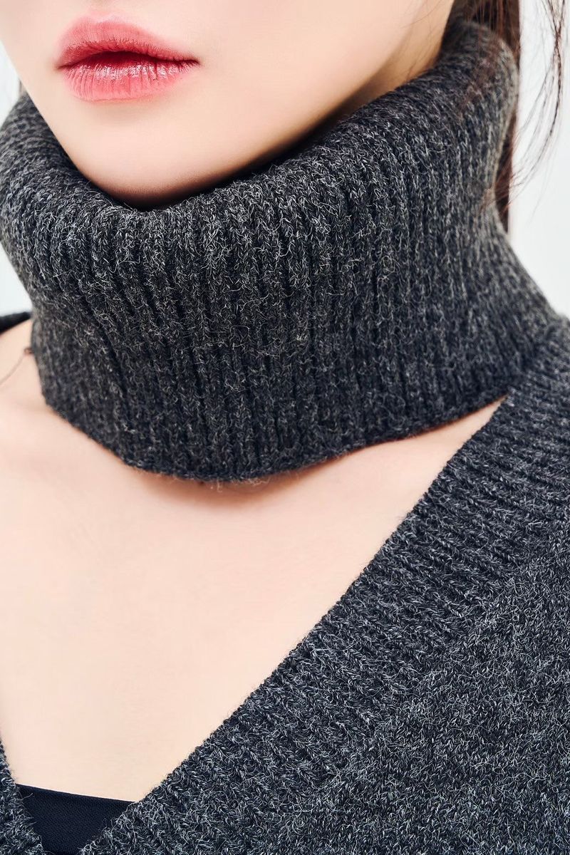 Neck warmer V knit
