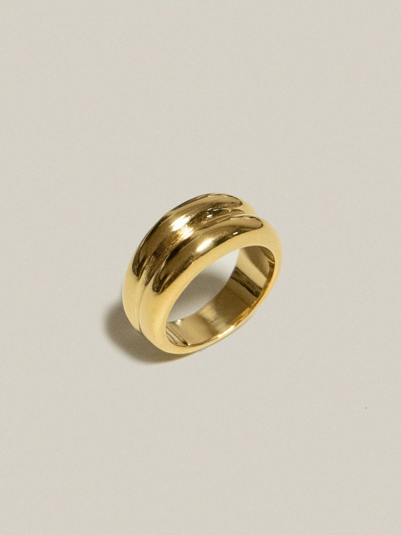 Double Bold ring Gold