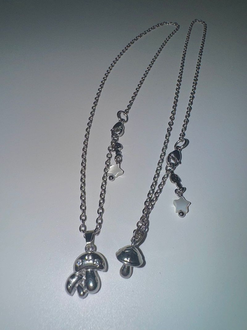 スターマッシュルームネックレス (2type)