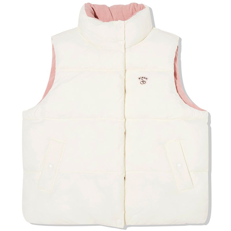 CHERRY REVERSIBLE PADDING VEST [IVORY]