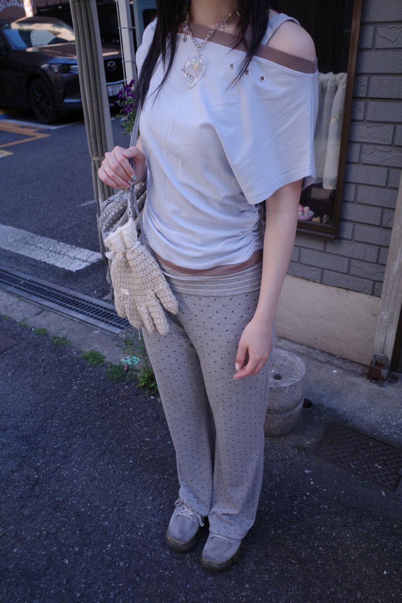 ムーイングフォールドドットパンツ