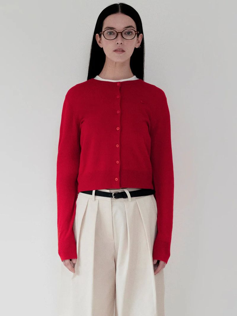 KIRSH（キルシー）の「KIRSH PLAIN SOFT TOUCH CARDIGAN - RED  （Tops）」