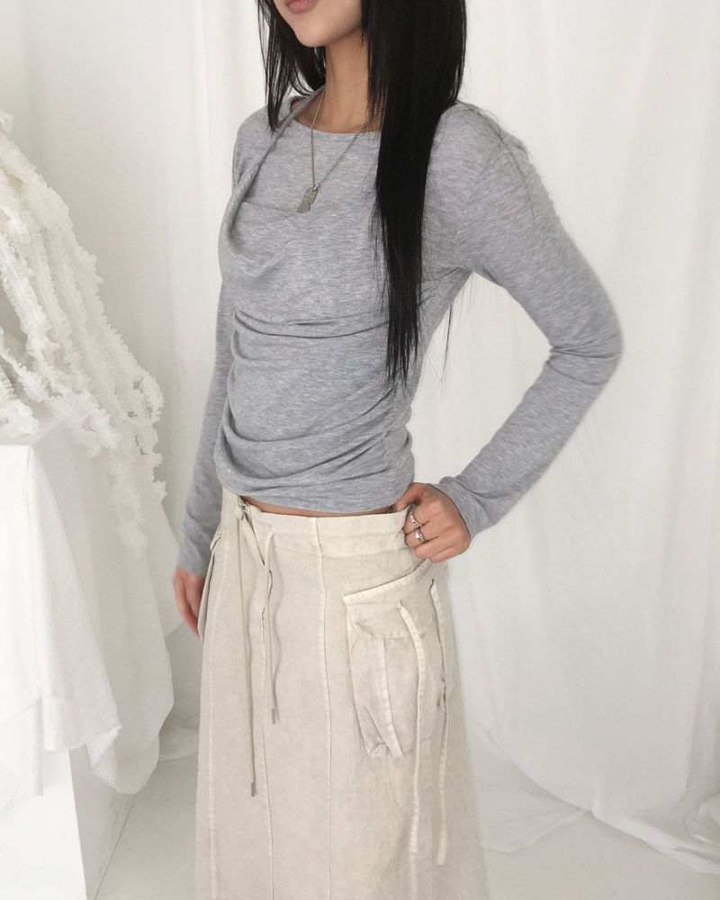 Pigment long skirt