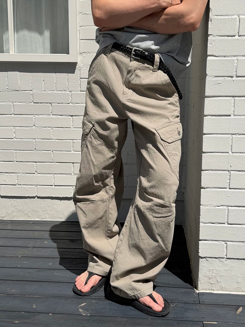 LAURANT（ロラン）の「Herringbone cargo pants(4color)（Pants）」