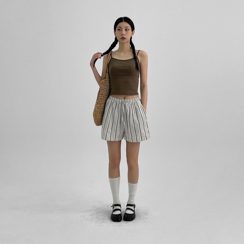 BLACKUP（ブラックアップ）の「[MADE] Polyp Linen Stripe Banding Shorts（Pants）」