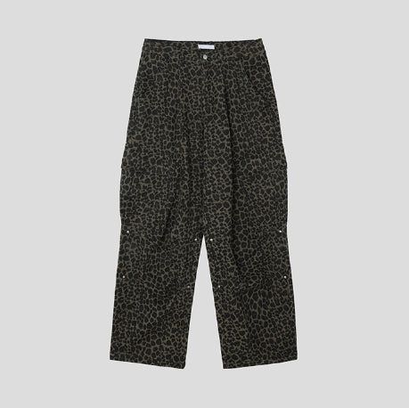 Pattern Rivet Pin Tuck Balloon Cargo Pants