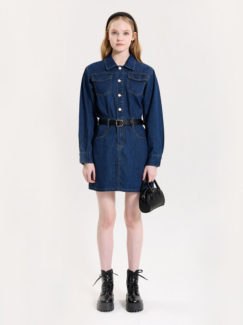 PINK PINEAPPLE(ピンクパイナップル)の「TIDY DENIM OPS(Dresses)」