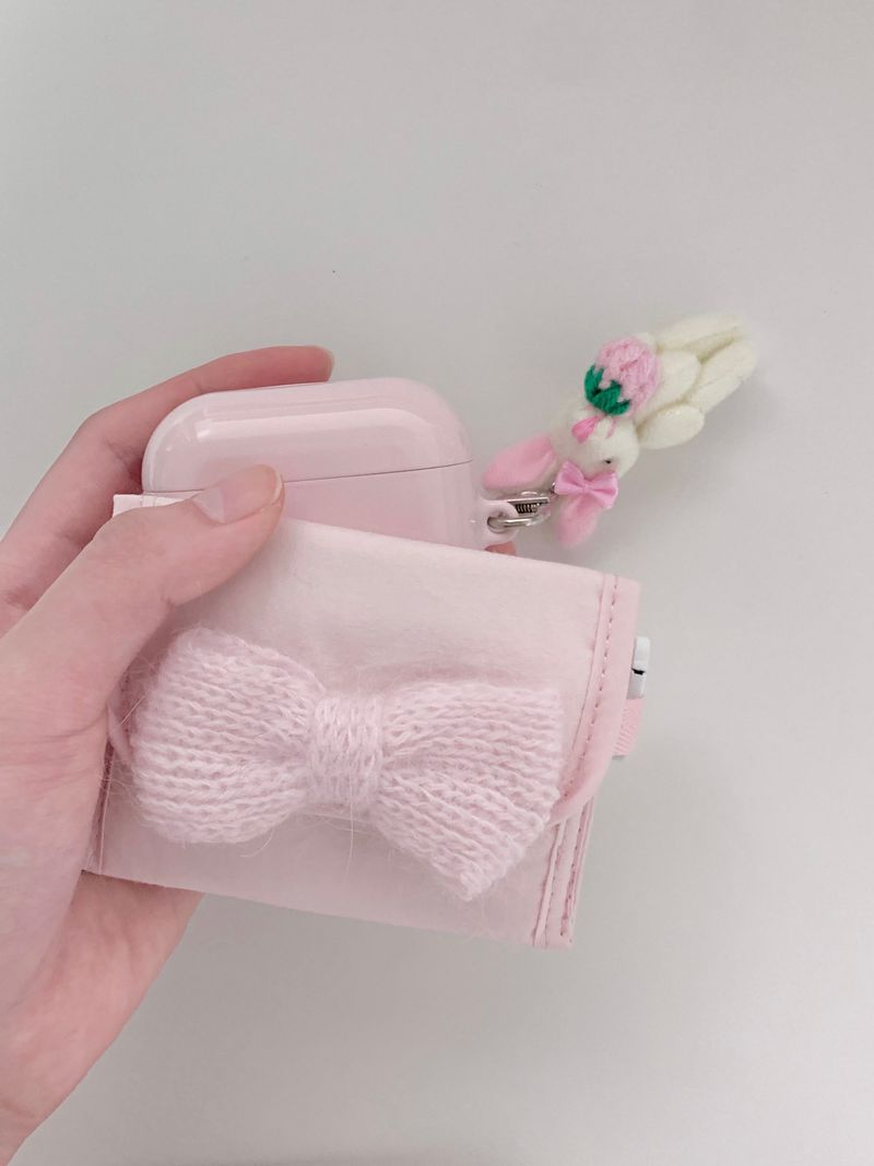 coquette ribbon card wallet