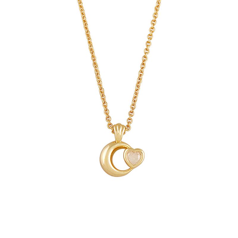 HEART CRESCENT NECKLACE