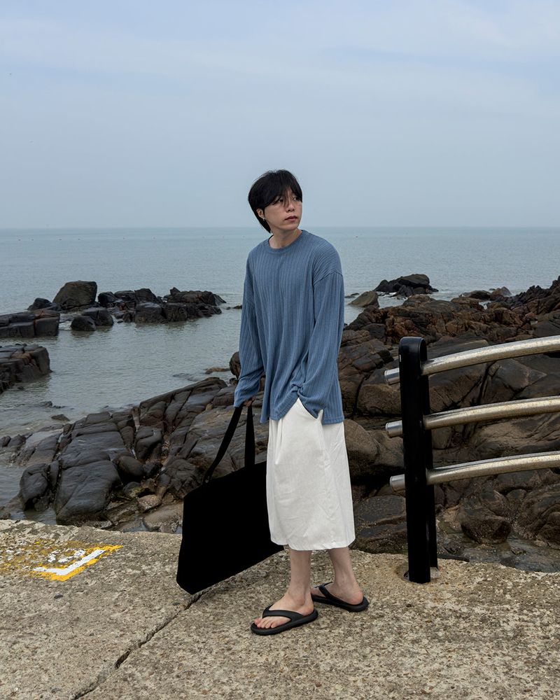 Rok Linen Pintuck Bermuda Pants