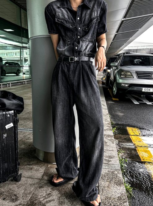 COSYHARU（コシハル）の「Cool Washing Pintuck Linen Denim Pants（Pants）」