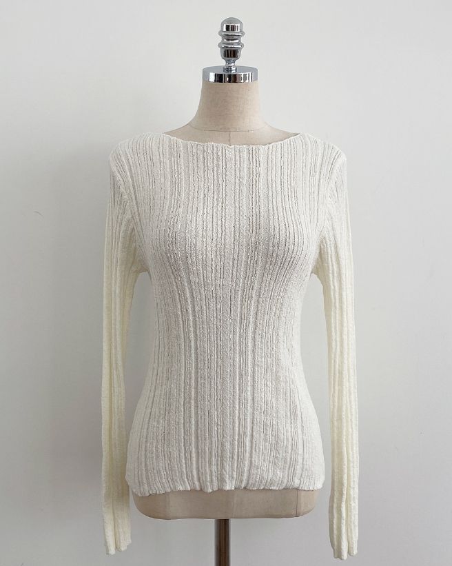 Newton Boatneck Ribbed Knit