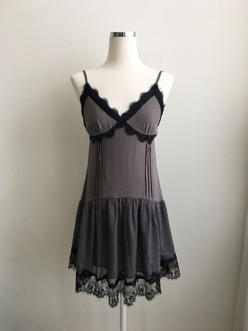 Dolce lace slip mini dress