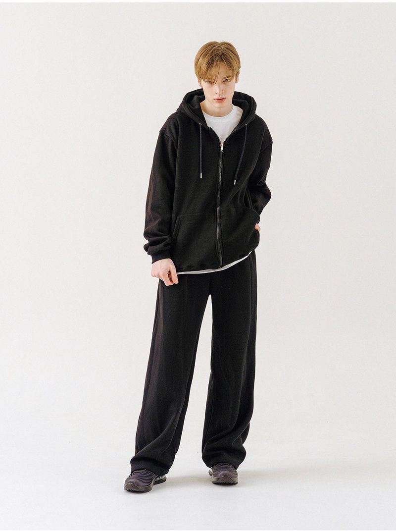 PLAIN WIDE PANTS