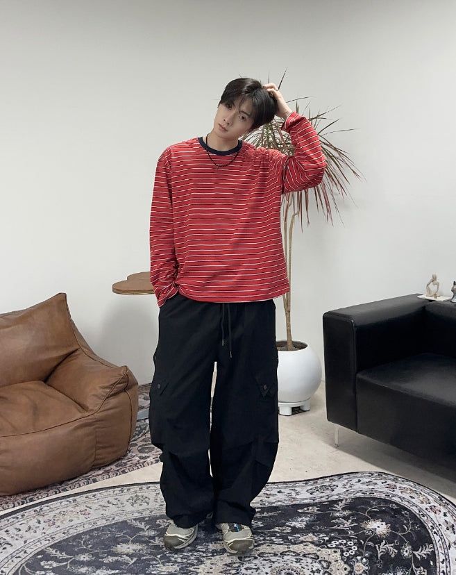Kaneb Diagonal Cargo Banding Pants