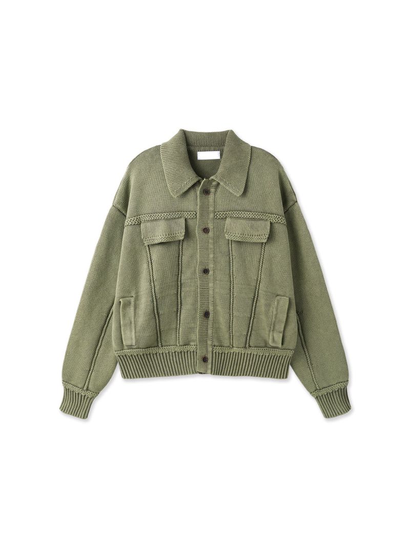 Enmic Trucker Washed Cardigan 2C