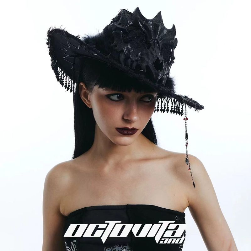 3D Skull Cowboy Hat