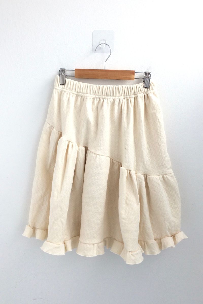 Flare cotton incision skirt