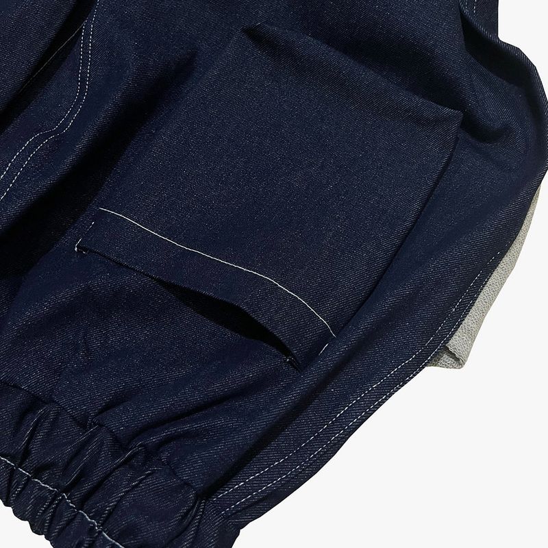 reverse terry pocket denim pants_blue