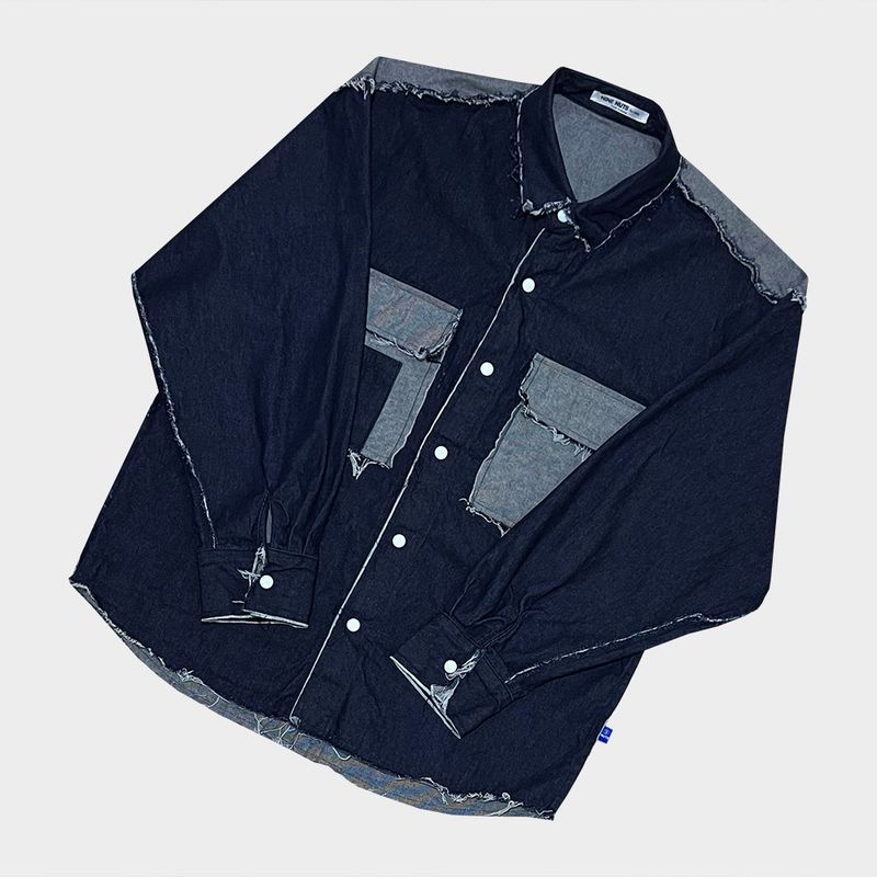 grunge denim shirt_blue