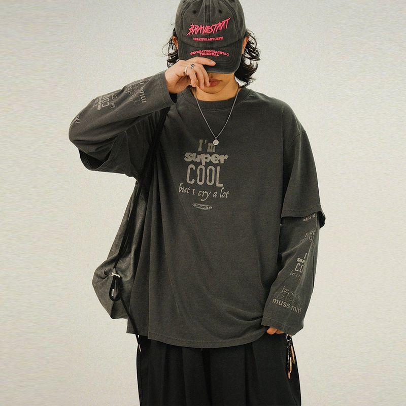 SEMIKAJI（セミカジ）の「MM ピグメントスーパーレイヤード長袖（トップス）」