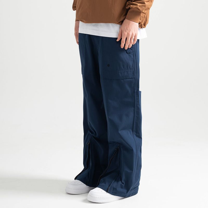 KALAPATTHAR（カラパタール）の「ポリーコットンリブトラックジップパンツ - ネイビー（パンツ）」