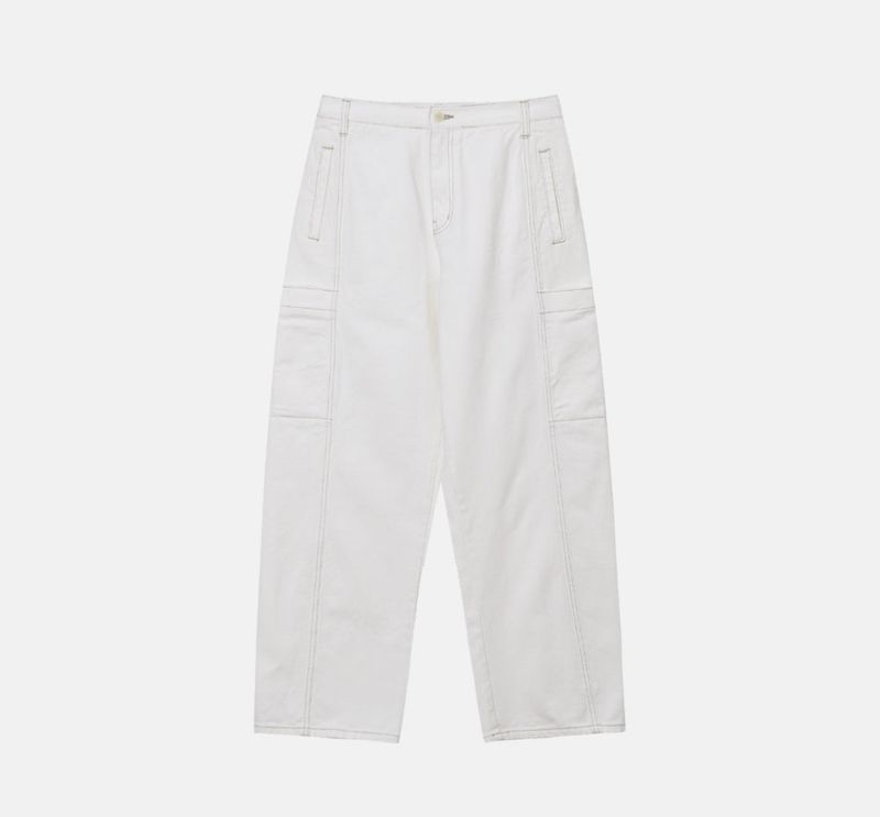 HIMUL STITCH CURVED PANTS