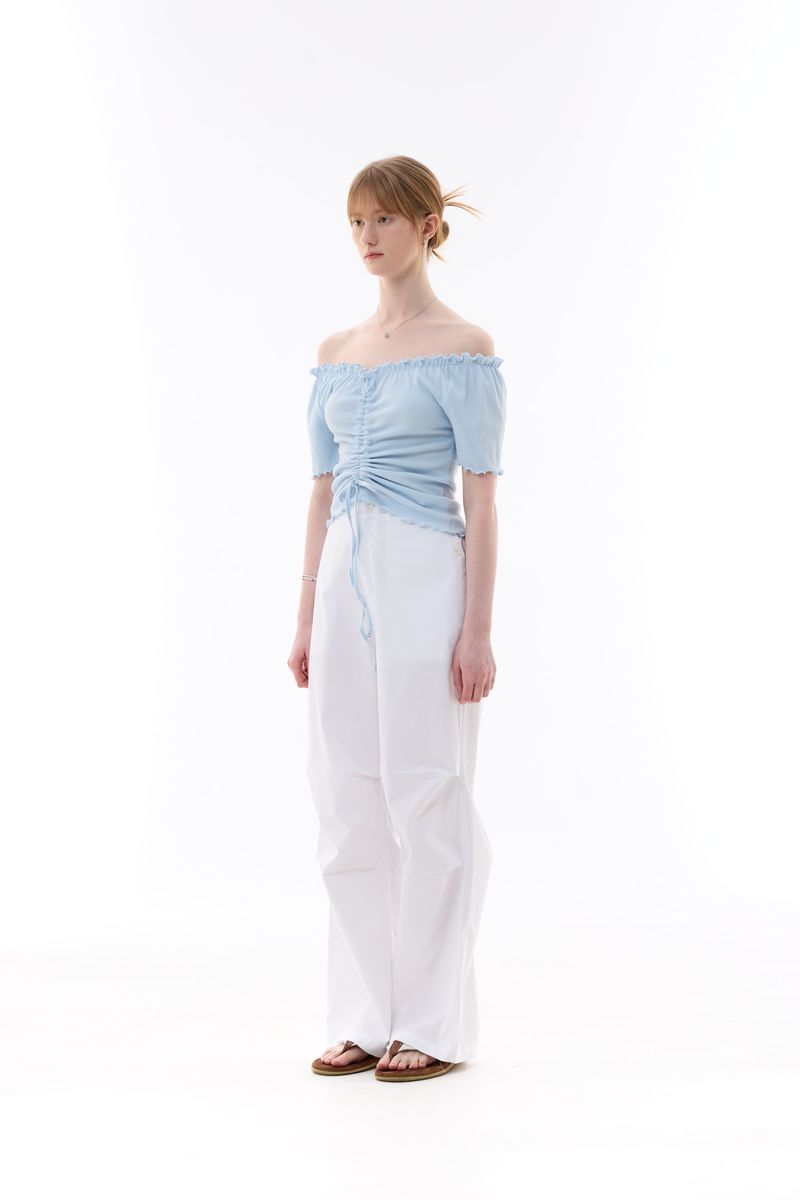 XOXO OFF-SHOULDER / SKY BLUE