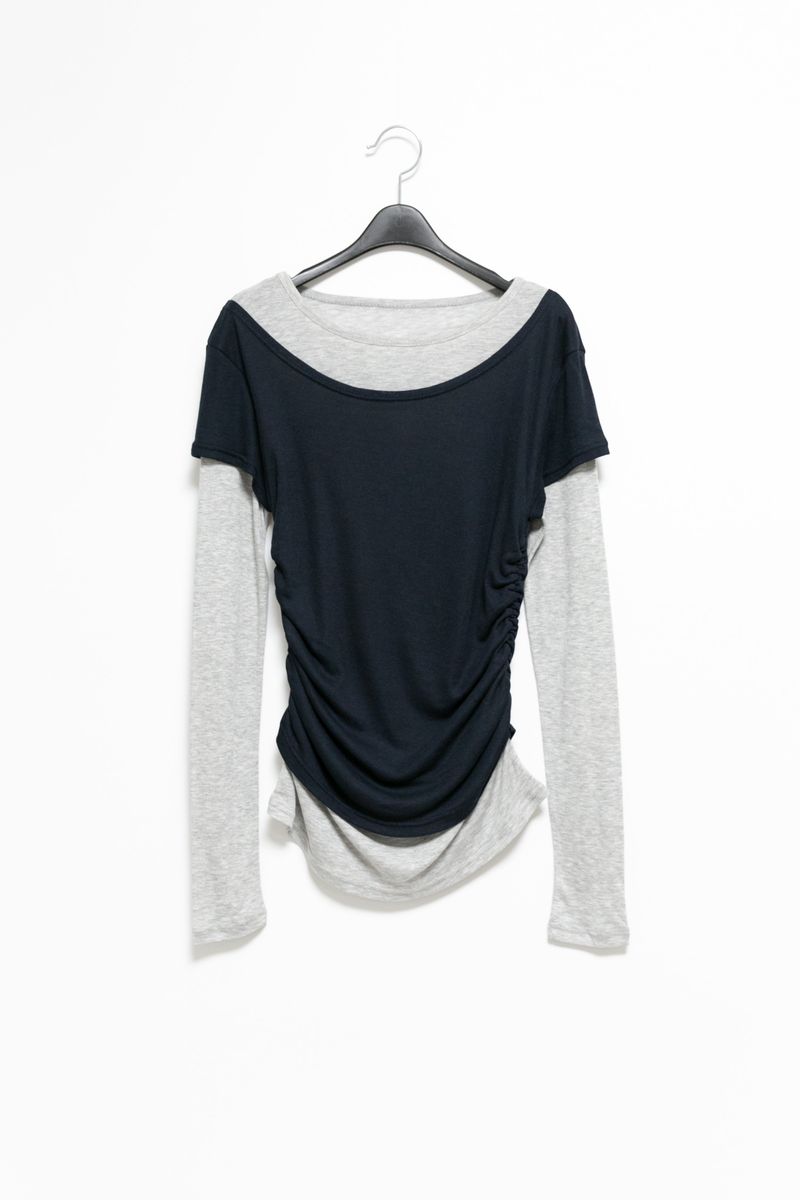 tencel color layered top(4colors)