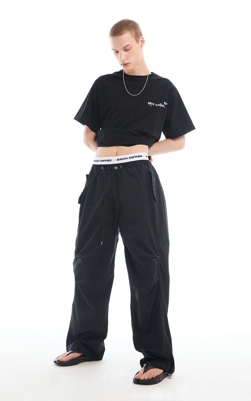 LOGO BAND SHORTS_BLACK