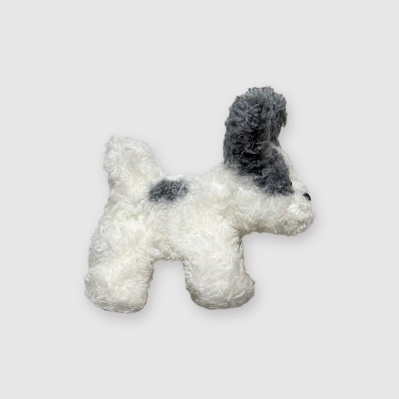 [made] mix-gray dog keyring