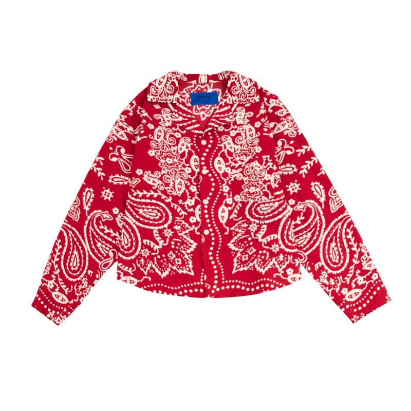 SWITCH123（スウィッチワンツースリー）の「PAISLEY SHIRT (UNISEX)_SYF2BL01RD（Tops）」