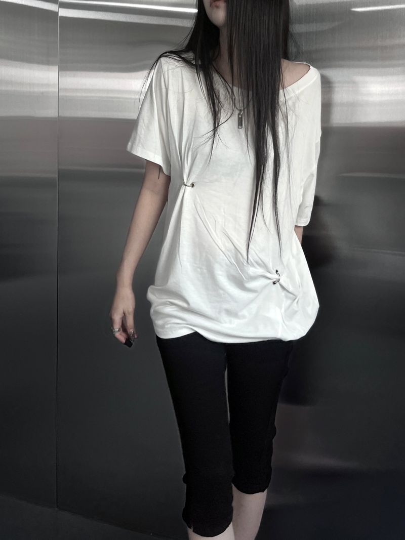 piercing ring one off short sleeve (2color)