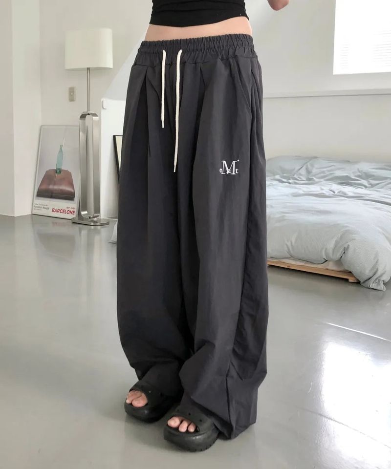 ARION PINTUCK WIDE BANDING PANTS UNISEX