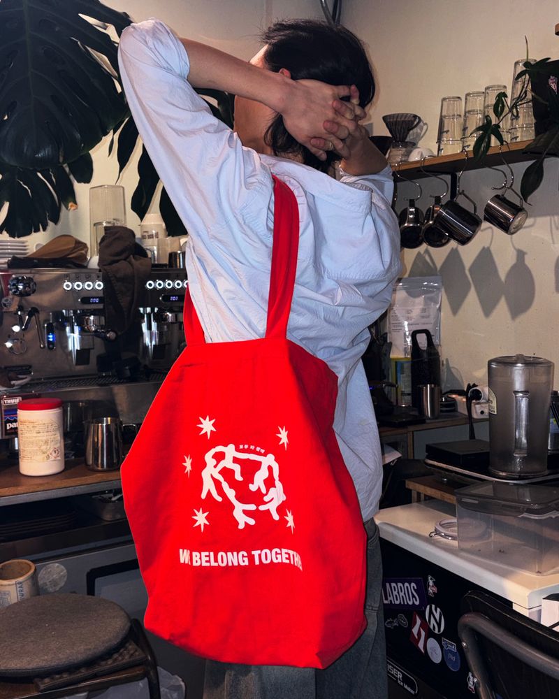 TOGETHER MOLESKIN TOTE BAG