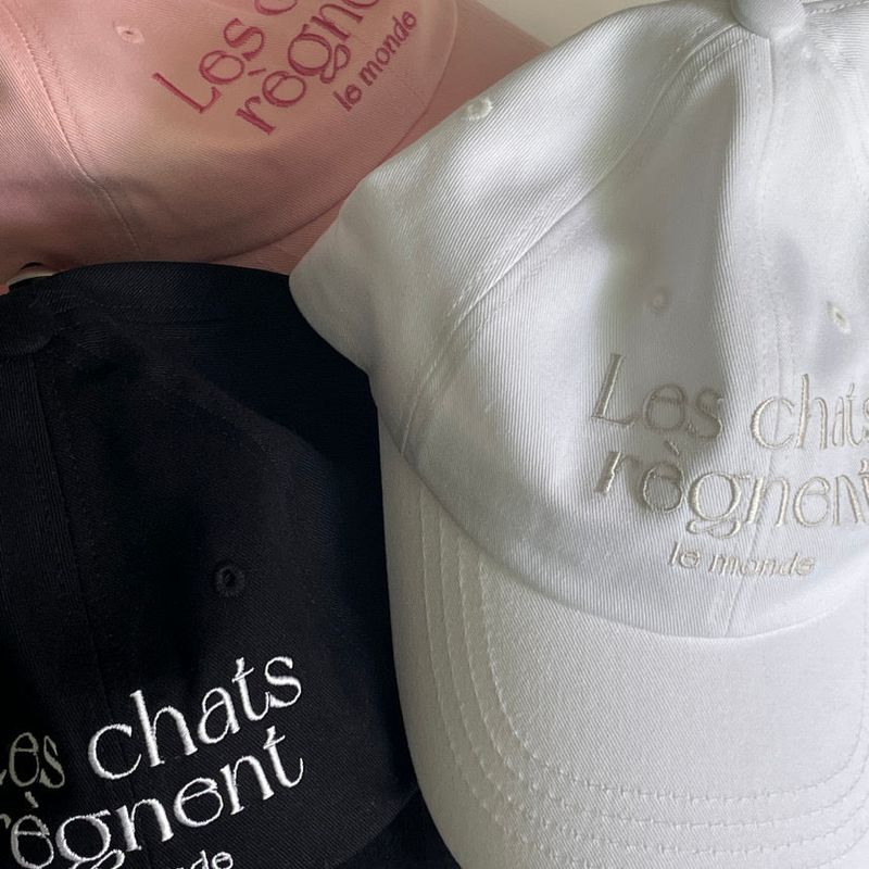 LES CHATS BALL CAP PINK