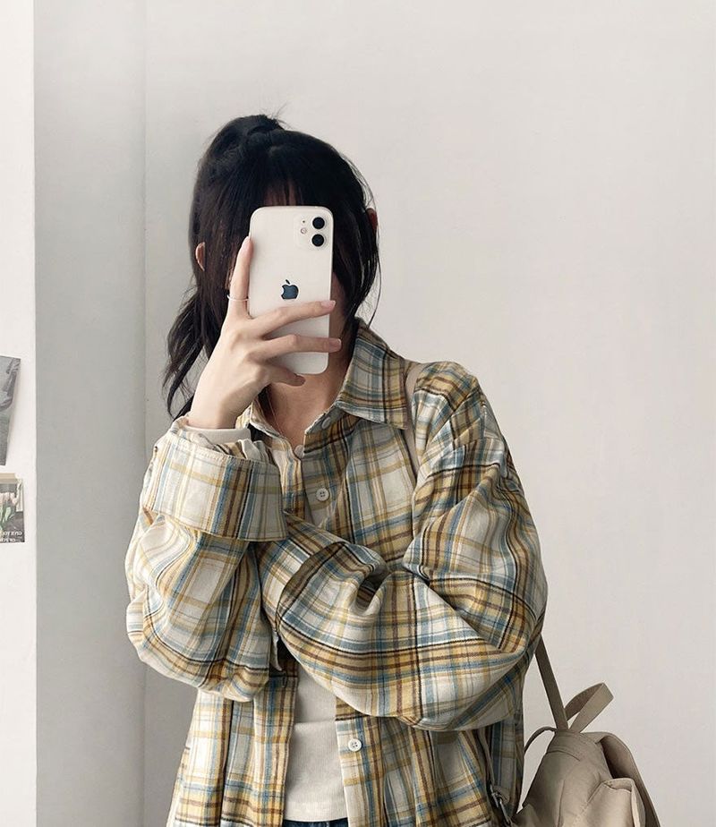 Lue Loose Fit Checkered Shirt
