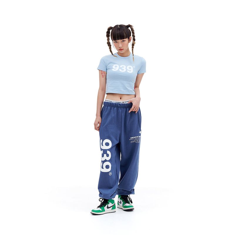 939 LOGO CROP TOP (SKY BLUE)
