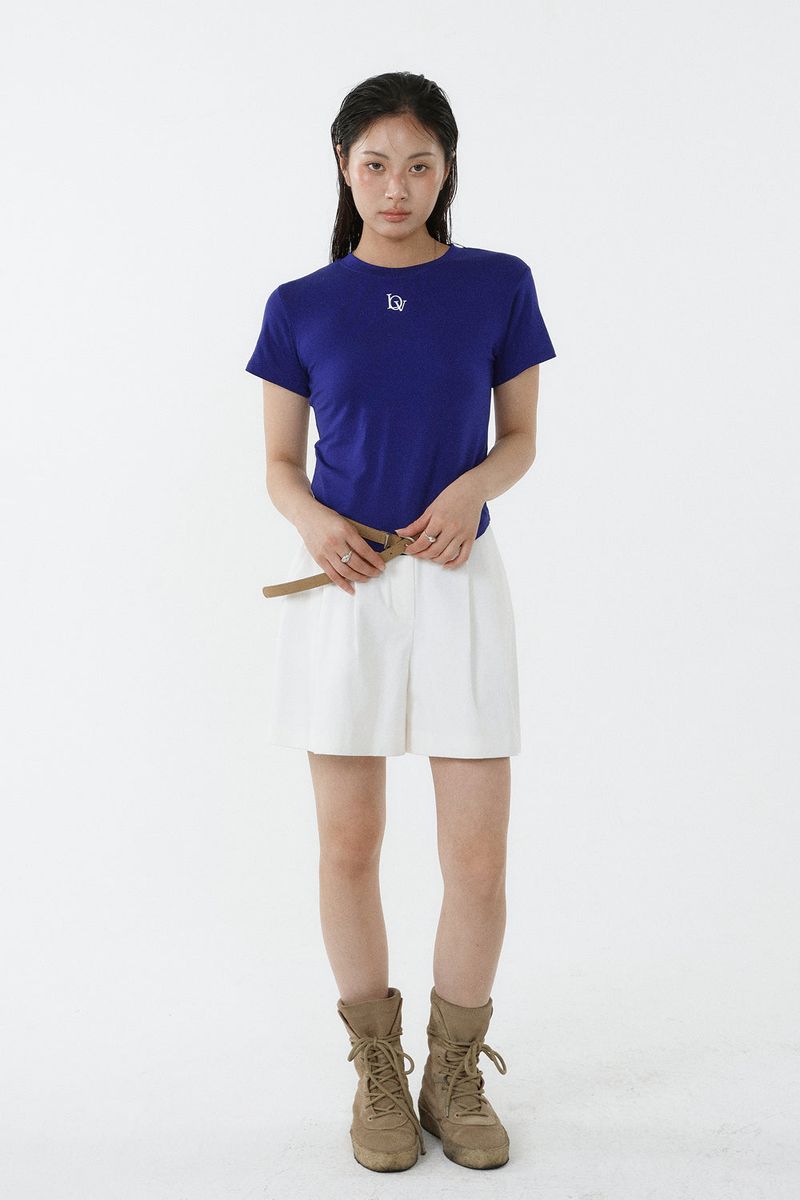 TENCEL PETIT TEE_COBALT